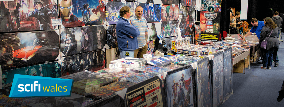 Large traders hall for all of your sci-fi merchandise
